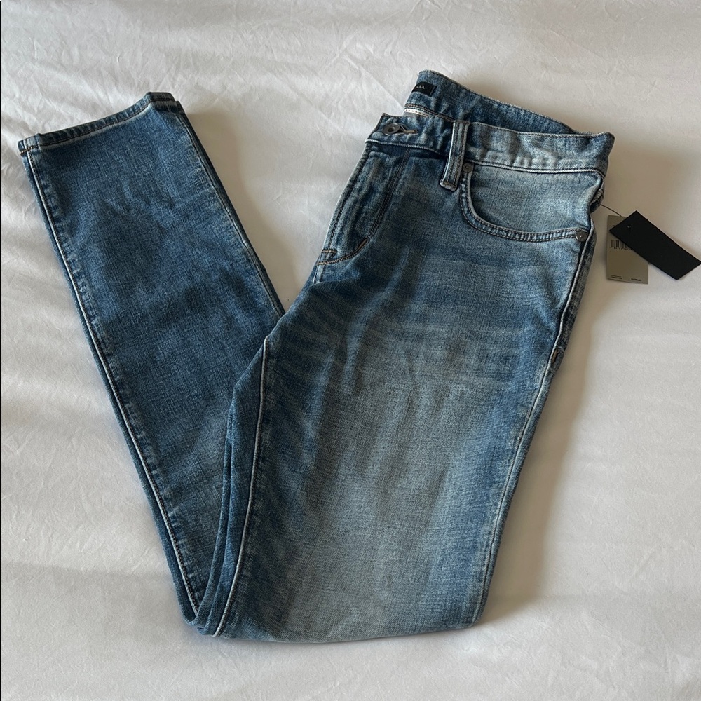New - John Varvatos Star USA Matchstick Skinny Narrow Jeans in Summer Sky